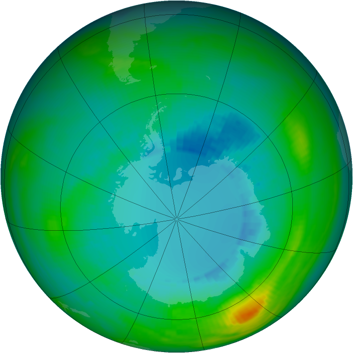 Ozone Map 1983-08-27